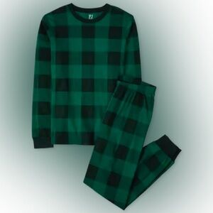Children’s Place Matching Family Pajamas Adult XL Thermal Green Buffalo Check